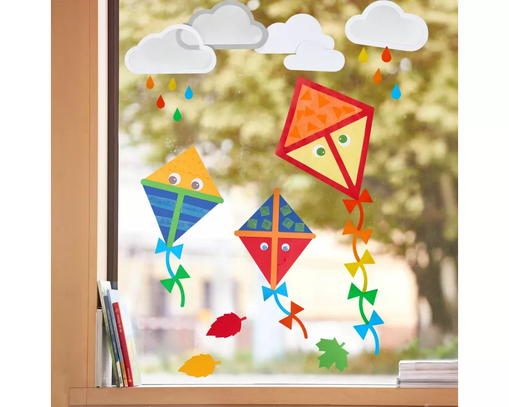 Bastelset - Fensterbild Drachensteigen