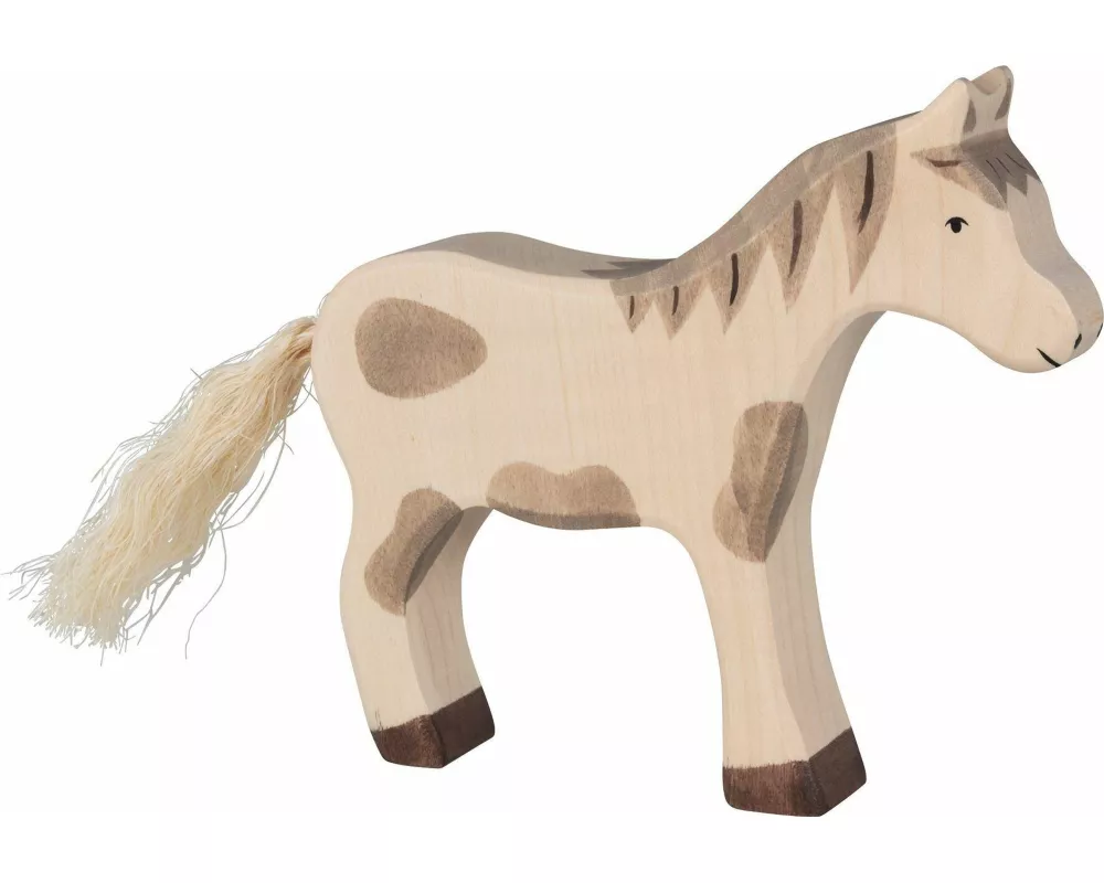 Pferd, stehend, gefleckt