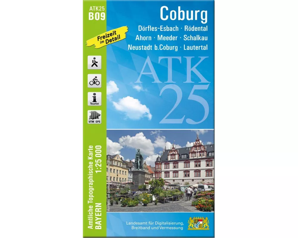ATK25-B09 Coburg (Amtliche Topographische Karte 1:25000)