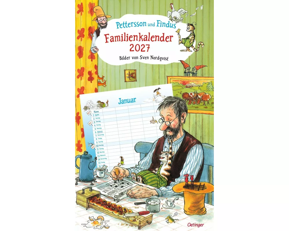 Pettersson und Findus. Familienkalender 2027