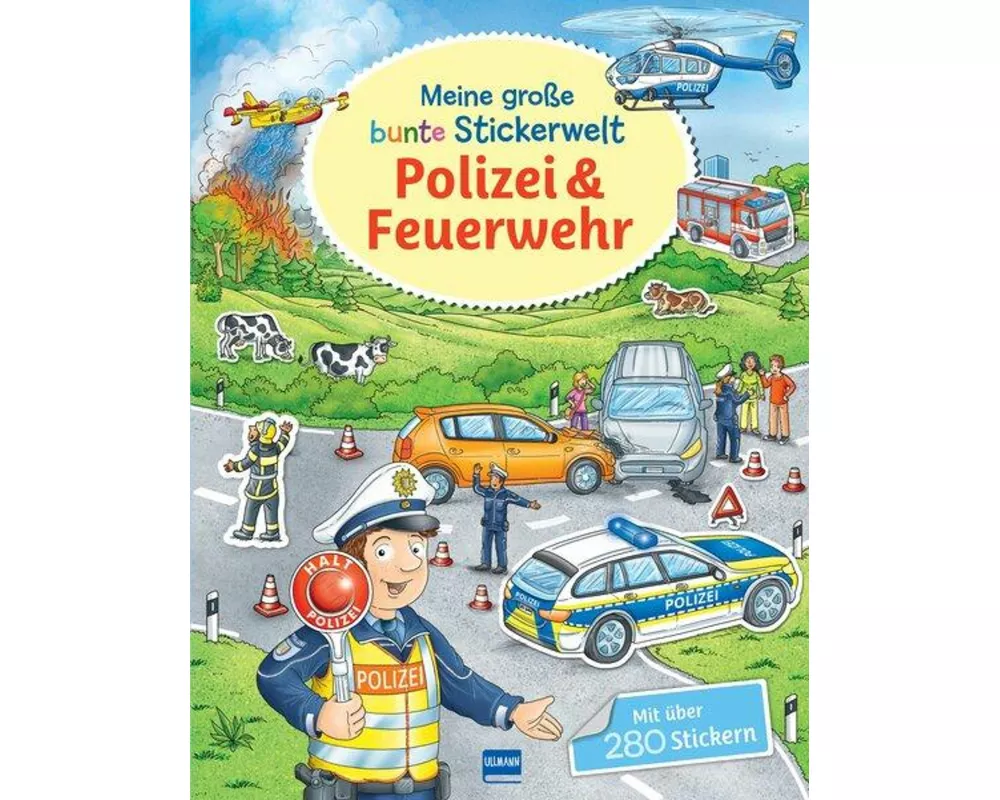 Meine große bunte Stickerwelt – Polizei und Feuerwehr