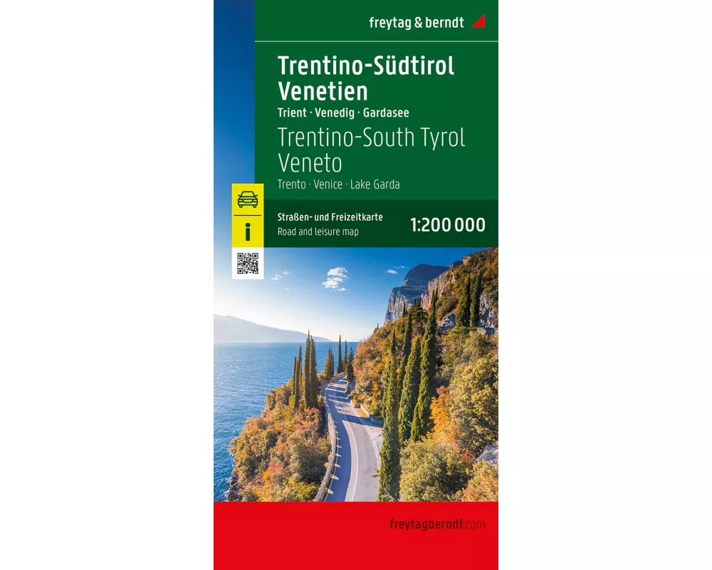 Trentino-Südtirol - Venetien, Straßen- und Freizeitkarte 1:200.000, freytag & berndt