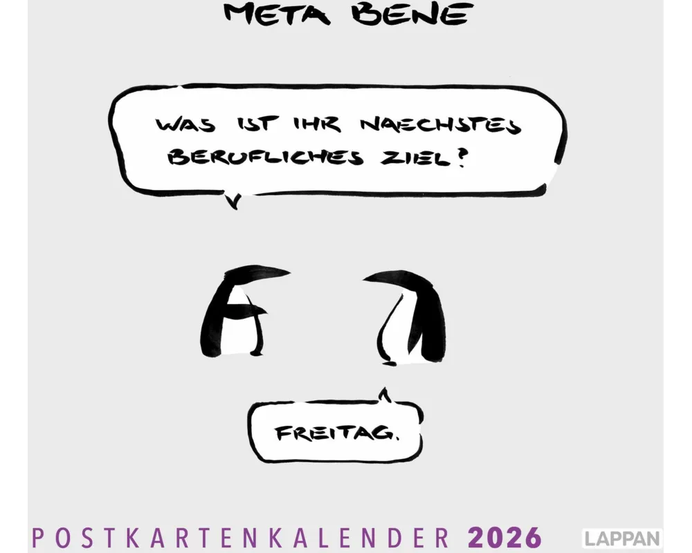 meta bene Postkartenkalender 2026
