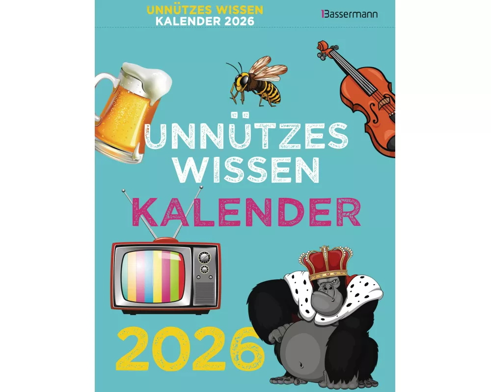 Unnützes Wissen Kalender 2026. Der beliebte, aber überflüssige Abreißkalender