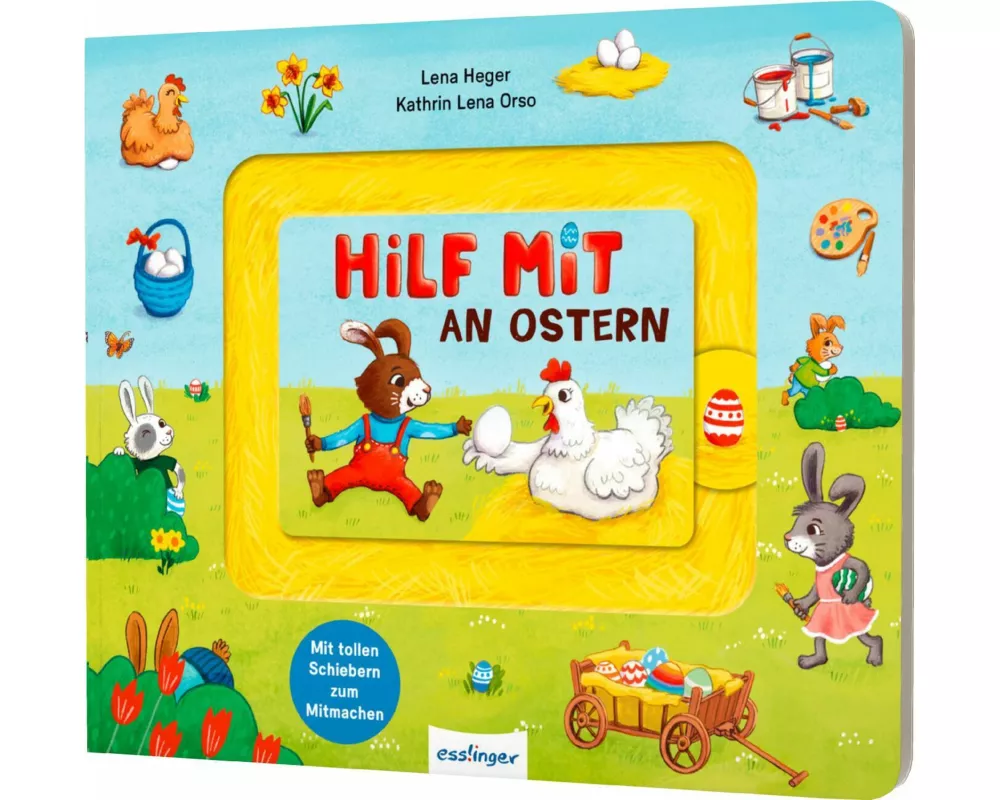 Meine Schiebebahn-Pappe: Hilf mit an Ostern