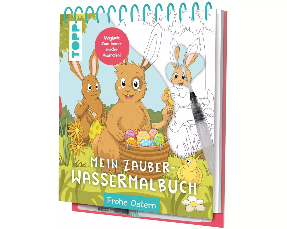 Mein Zauber-Wassermalbuch Frohe Ostern