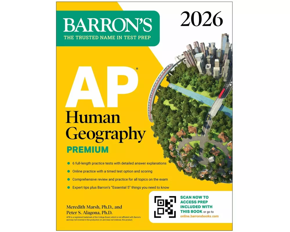 AP Human Geography Premium, 2026: Prep Book with 6 Practice Tests+ Comprehensive Review + Online Practice