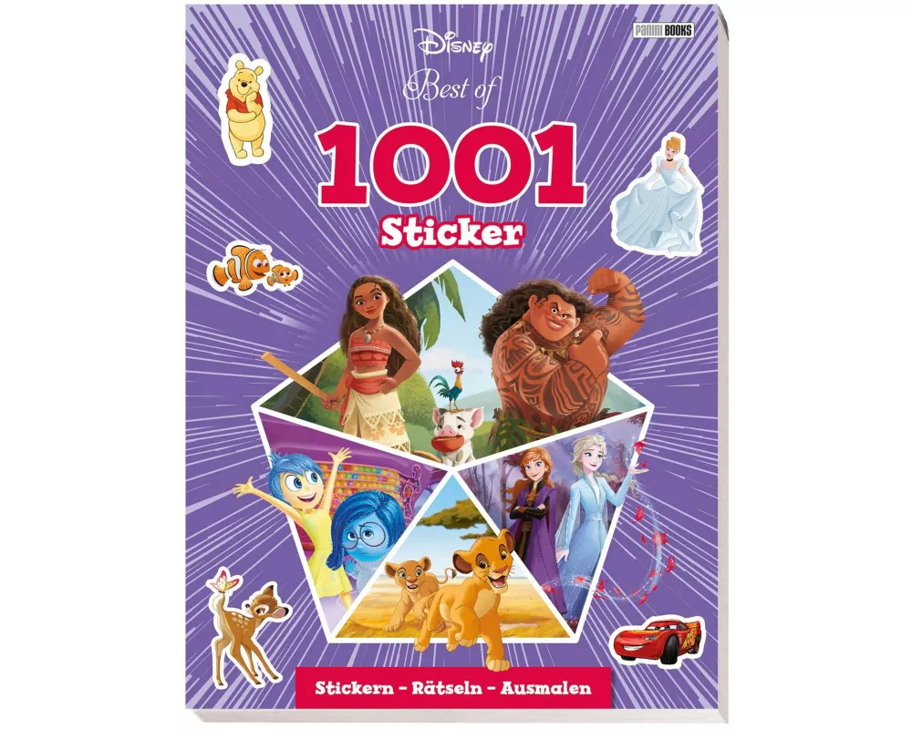Disney Best of: 1001 Sticker - Stickern - Rätseln - Ausmalen