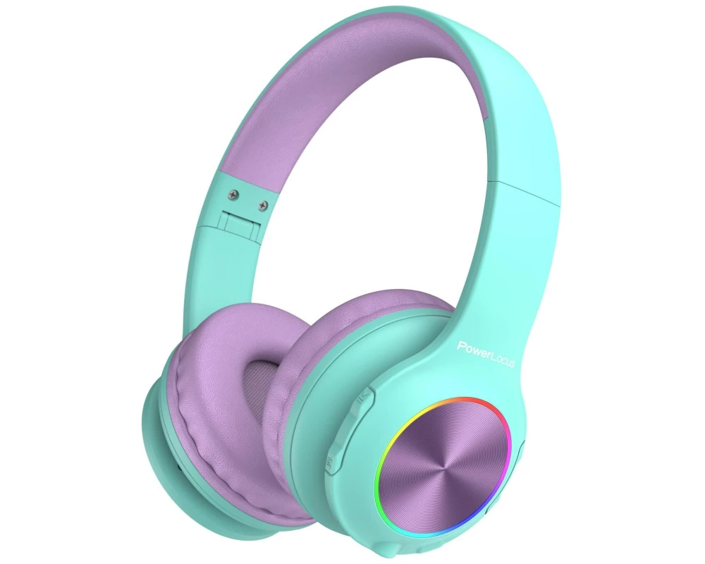 PowerLocus PLED Wireless Over-Ear Blau Violett