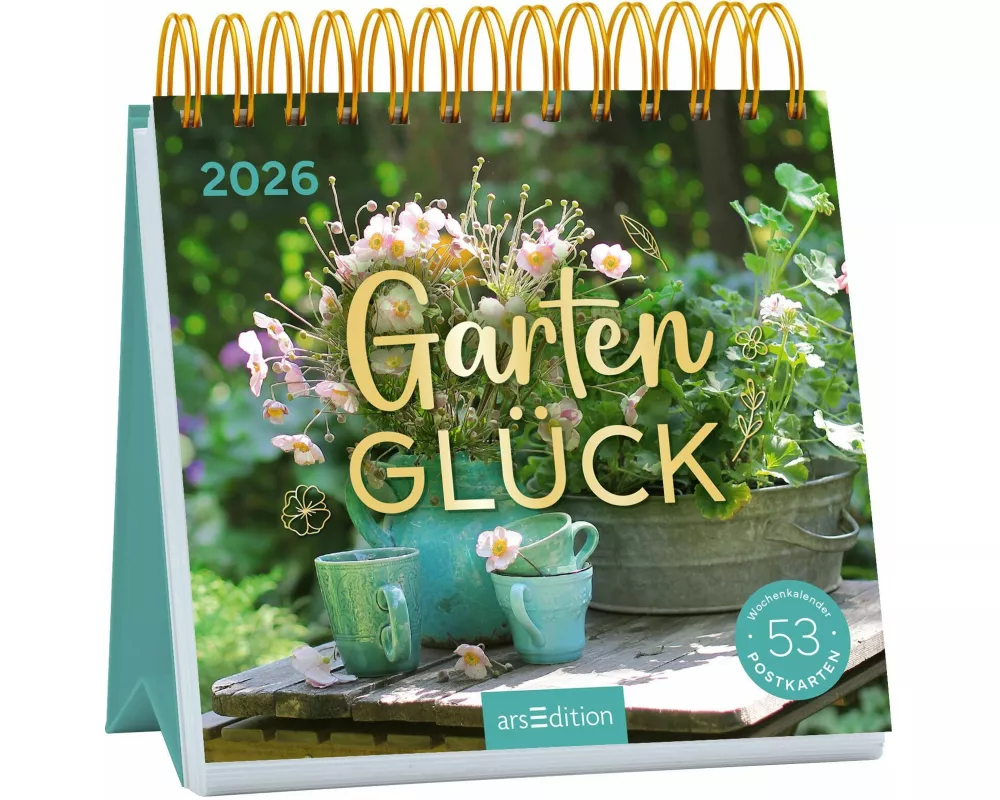 Postkartenkalender Gartenglück 2026