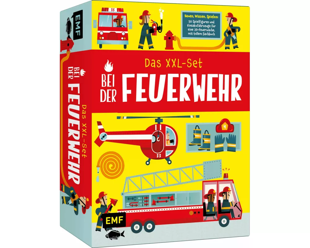 Das XXL-Set – Bauen, Wissen, Spielen: Bei der Feuerwehr