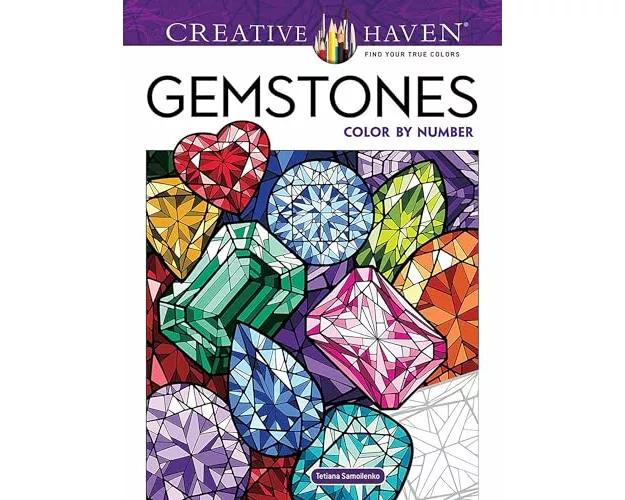 Creative Haven Gemstones Color by Number