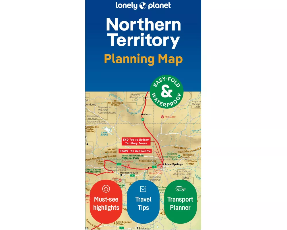 Lonely Planet Northern Territory Planning Map