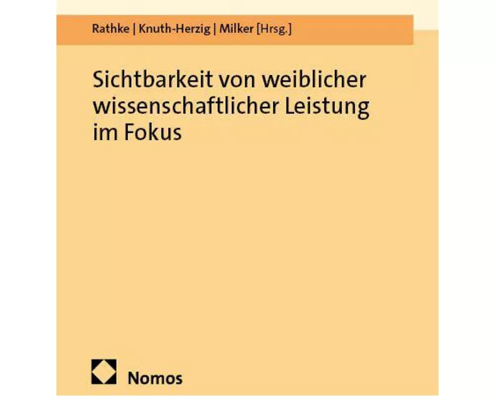 Sichtbarkeit von weiblicher wissenschaftlicher Leistung im Fokus