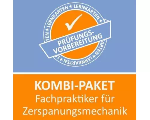 Kombi-Paket Fachpraktiker für Zerspanungsmechanik Lernkarten