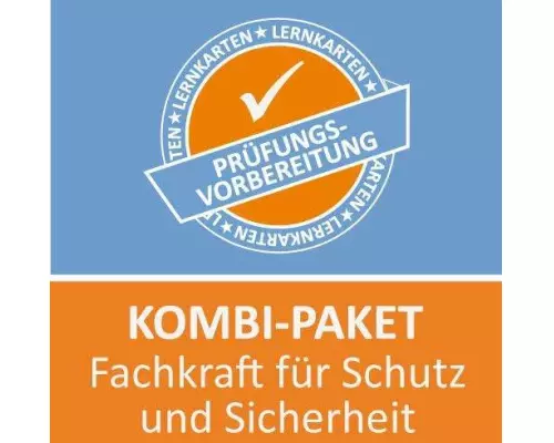 Kombi-Paket Fachkraft für Schutz und Sicherheit Lernkarten