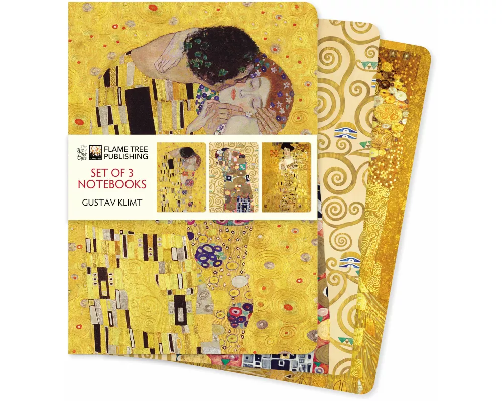 Gustav Klimt Set of 3 Standard Notebooks