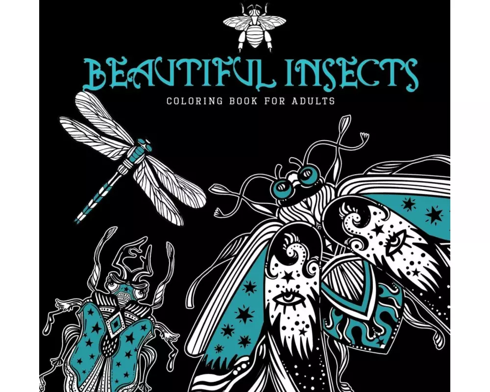 Beautiful Insects Coloring Book for Adults