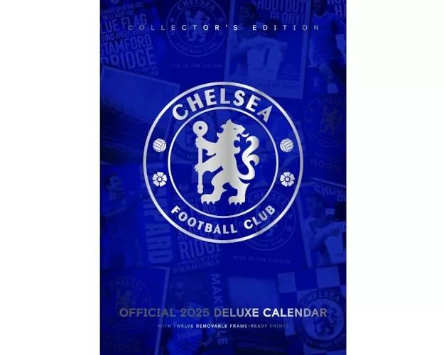 Chelsea FC A3 Deluxe Calendar 2025