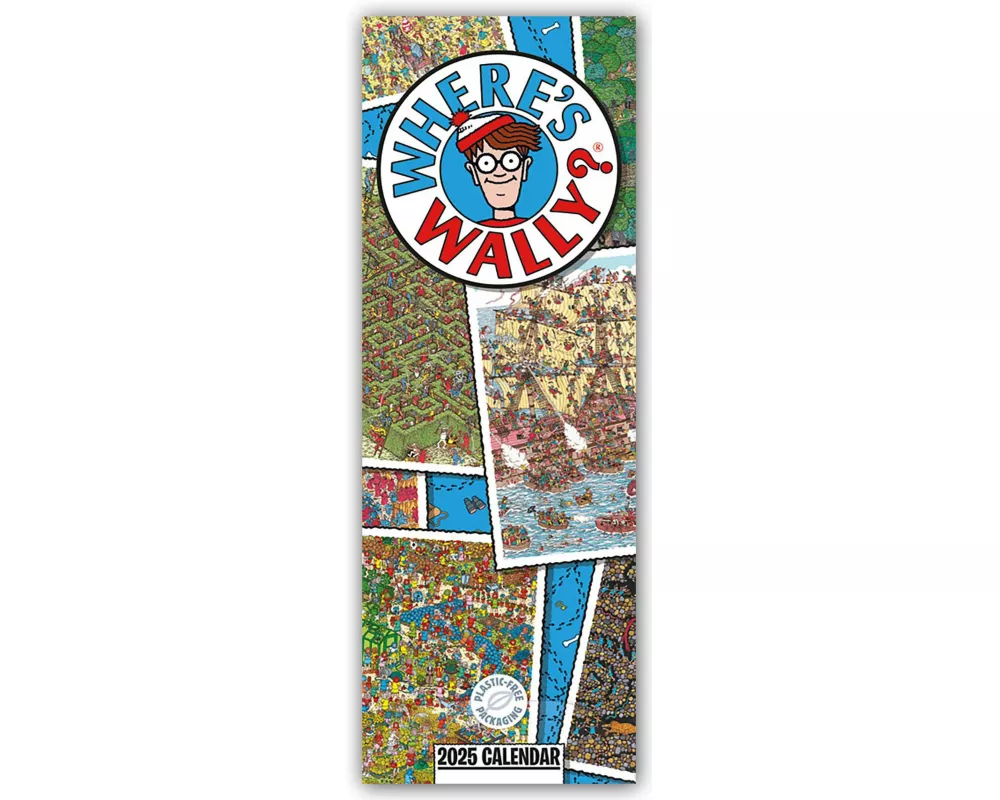 Where's Wally Slim Calendar 2025