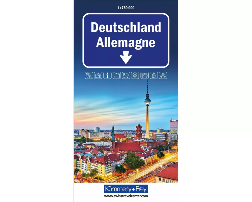 Kümmerly+Frey Strassenkarte Deutschland 1:750.000