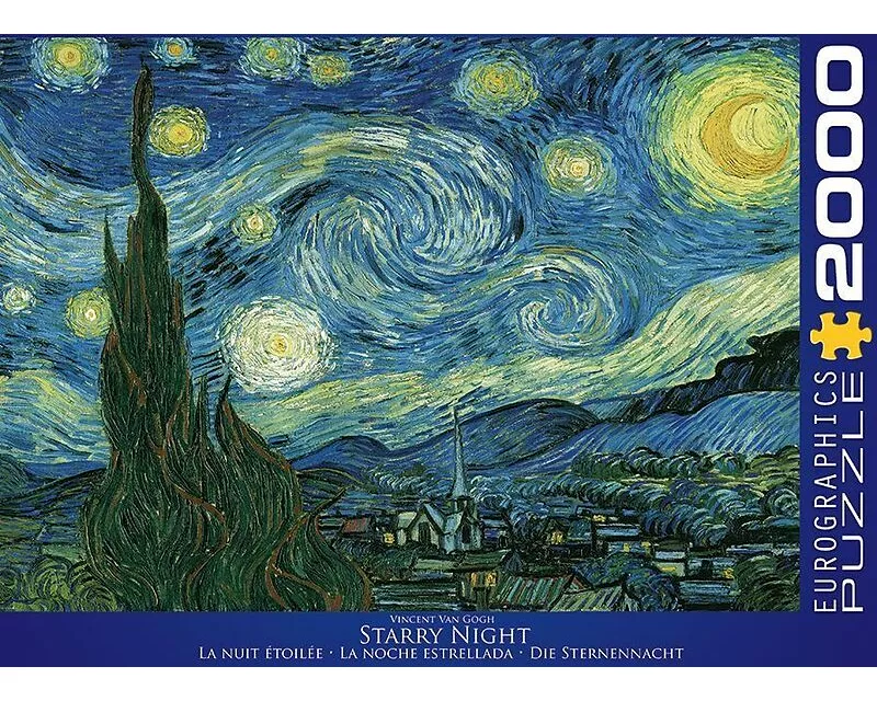 Puzzle 2000 Teile - van Gogh V: Starry Night by van Gogh