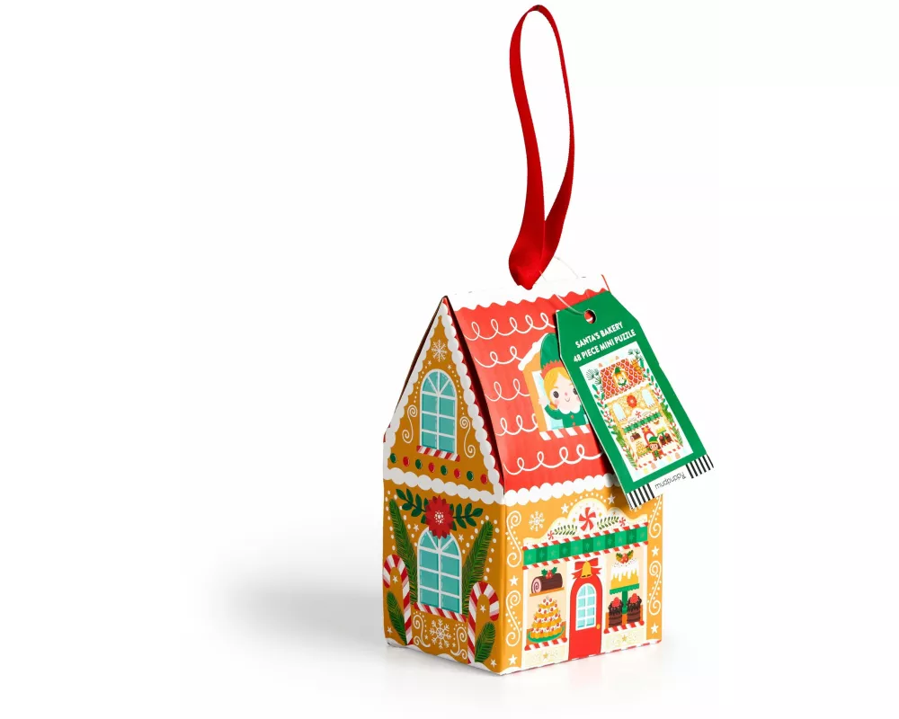 Santa's Bakery 48 Piece Mini Puzzle Ornament
