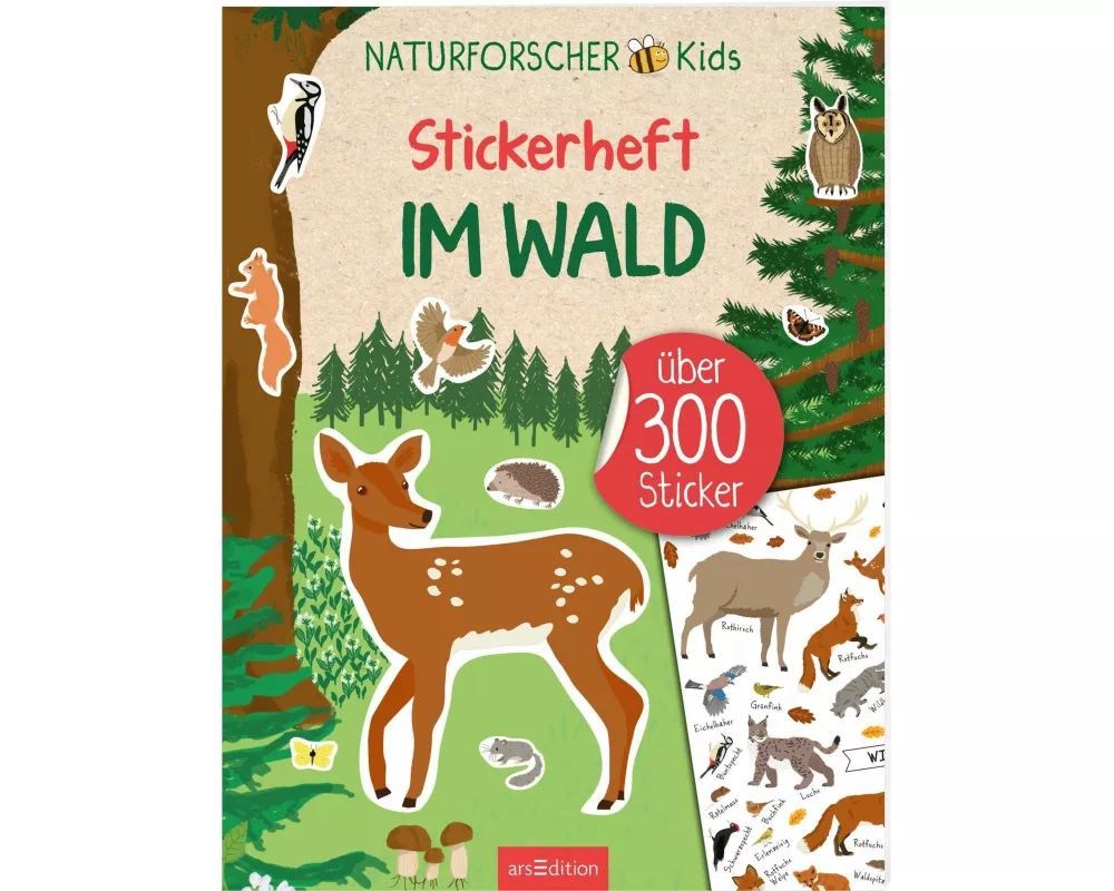 Naturforscher-Kids – Stickerheft Im Wald
