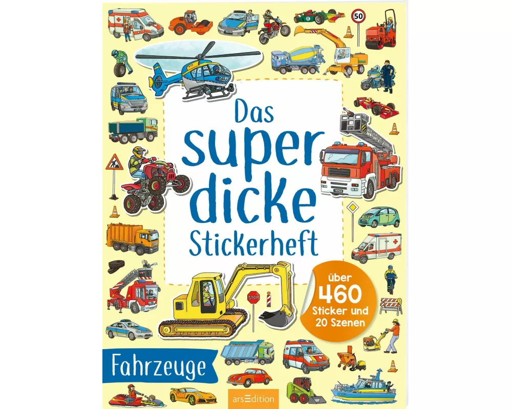 Das superdicke Stickerheft – Fahrzeuge
