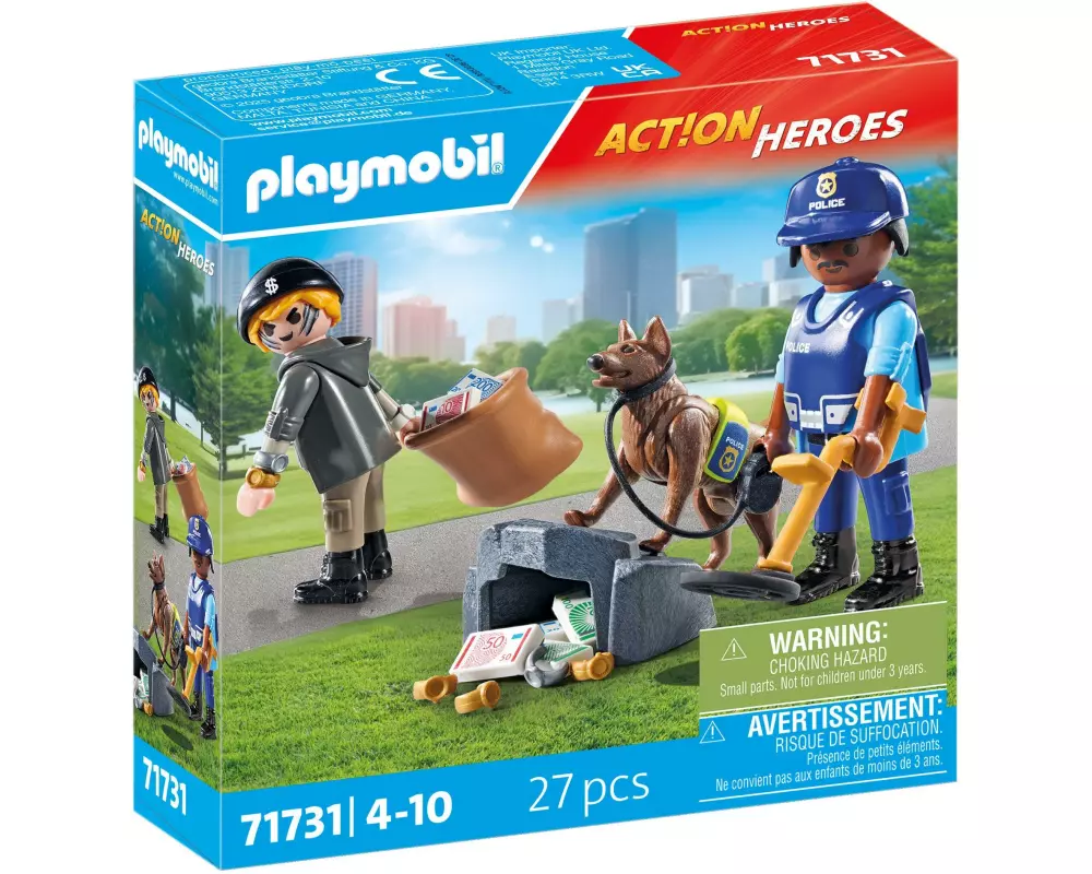 Playmobil Action Heroes Spurensuche mit Hund 71731