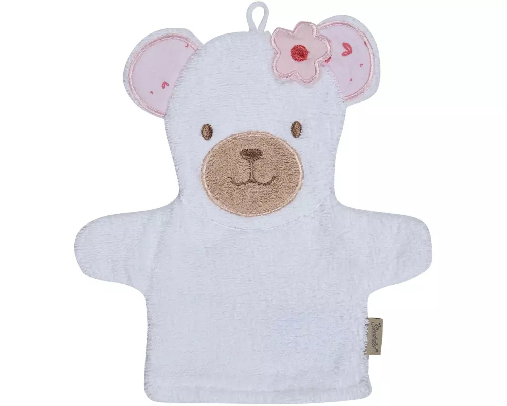 Sterntaler Waschhandschuh Bär Betty Weiss