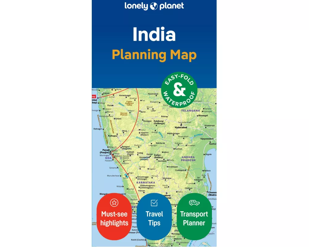 Lonely Planet India Planning Map