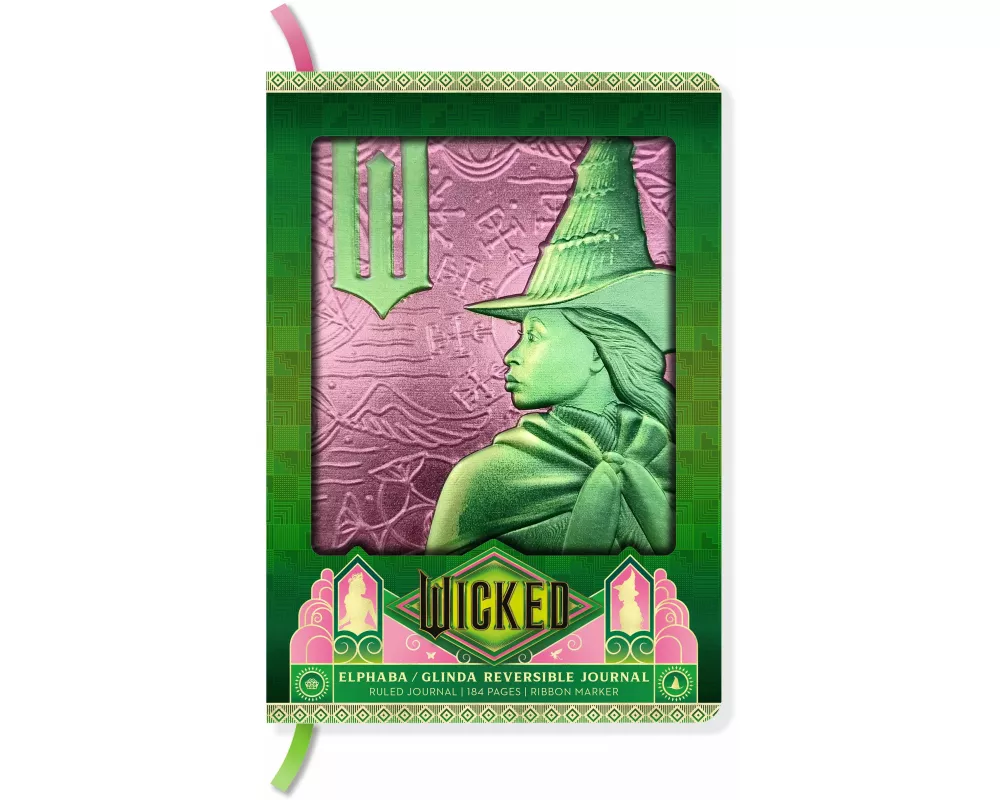 Wicked: Elphaba / Glinda Reversible Sculpted Journal