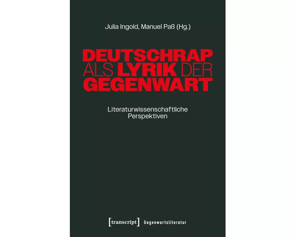 Deutschrap als Lyrik der Gegenwart