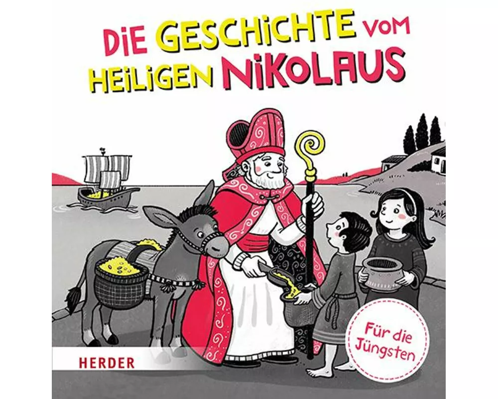 Die Geschichte vom heiligen Nikolaus Kontrastbuch (Pappbilderbuch)