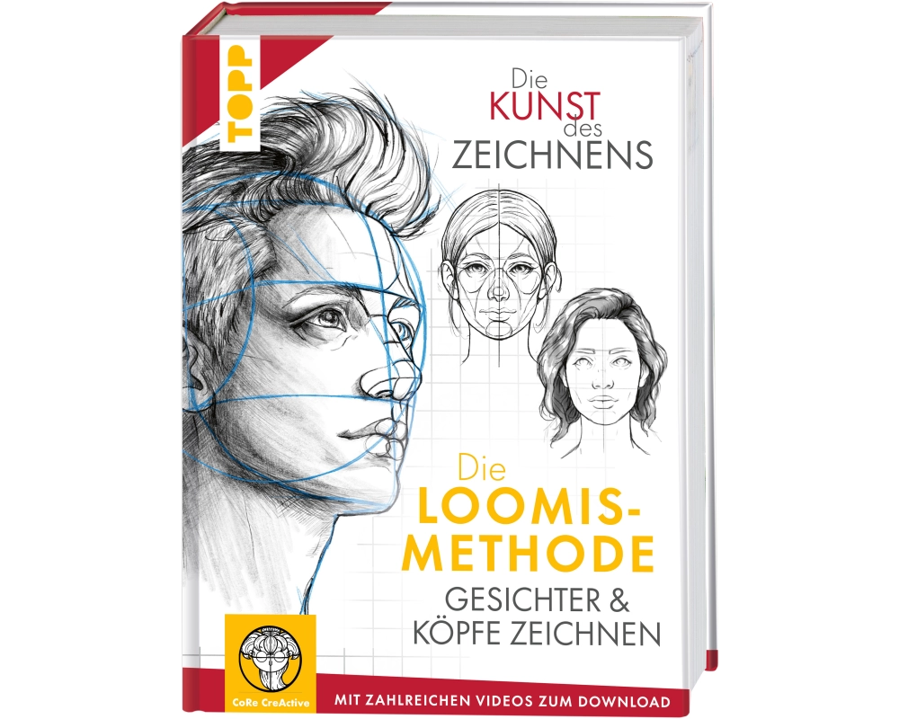 Die Kunst des Zeichnens. Die Loomis-Methode. Gesichter & Köpfe zeichnen