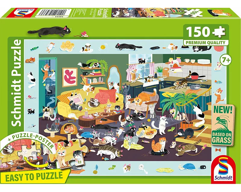 Lustiges Katzen-Gewimmel 150 Teile