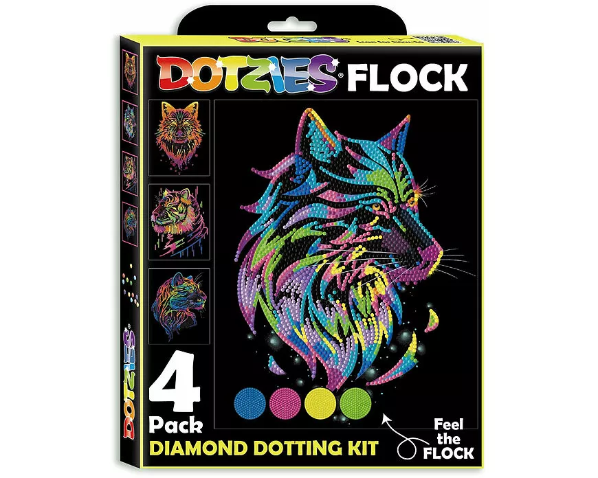 Diamond Painting Neon Raubkatzen