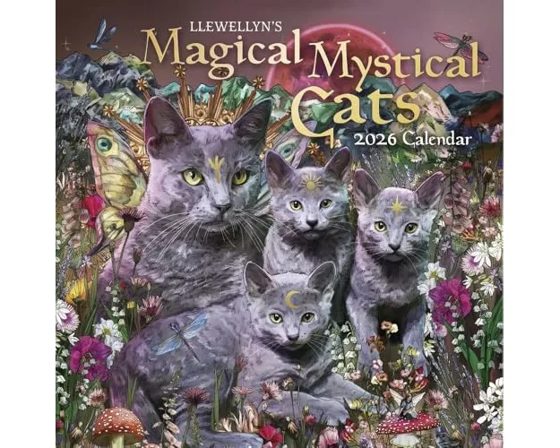 Llewellyn's 2026 Magical Mystical Cats Calendar