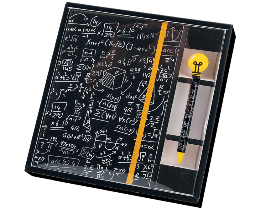 ROOST Set Notizbuch und Stift XL1874 Math liniert