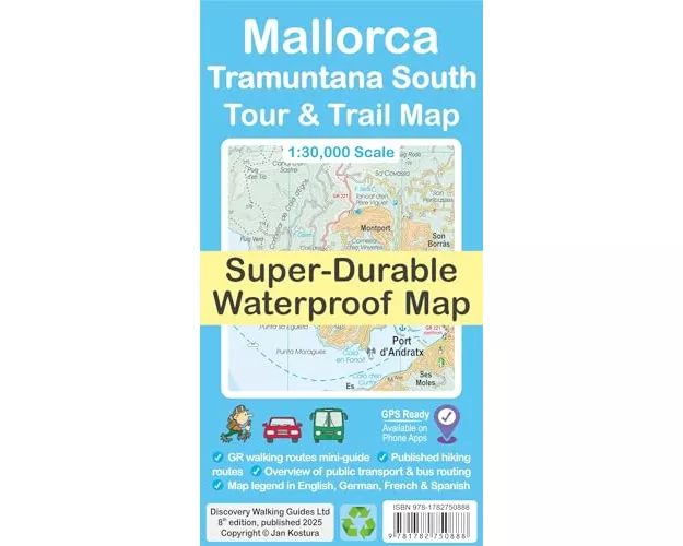 Mallorca - Tramuntana South Tour & Trail Map