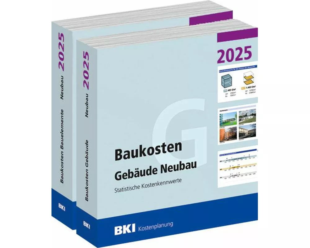 BKI Baukosten Gebäude + Bauelemente Neubau 2025 - Kombi Teil 1-2