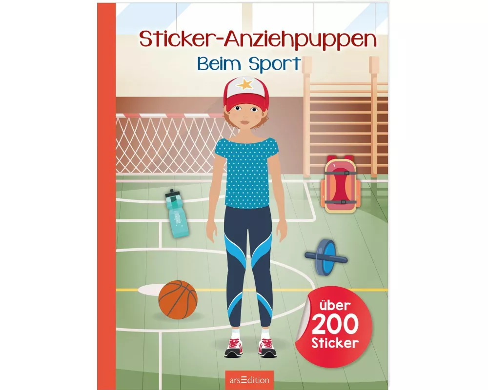 Sticker-Anziehpuppen – Beim Sport
