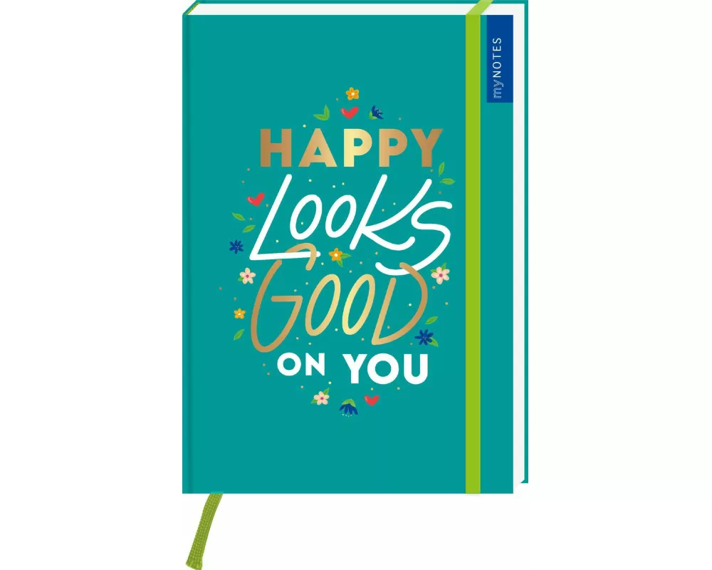 myNOTES Papeterie: Notizbuch A5 HAPPY LOOKS GOOD ON YOU – COLOR-POP