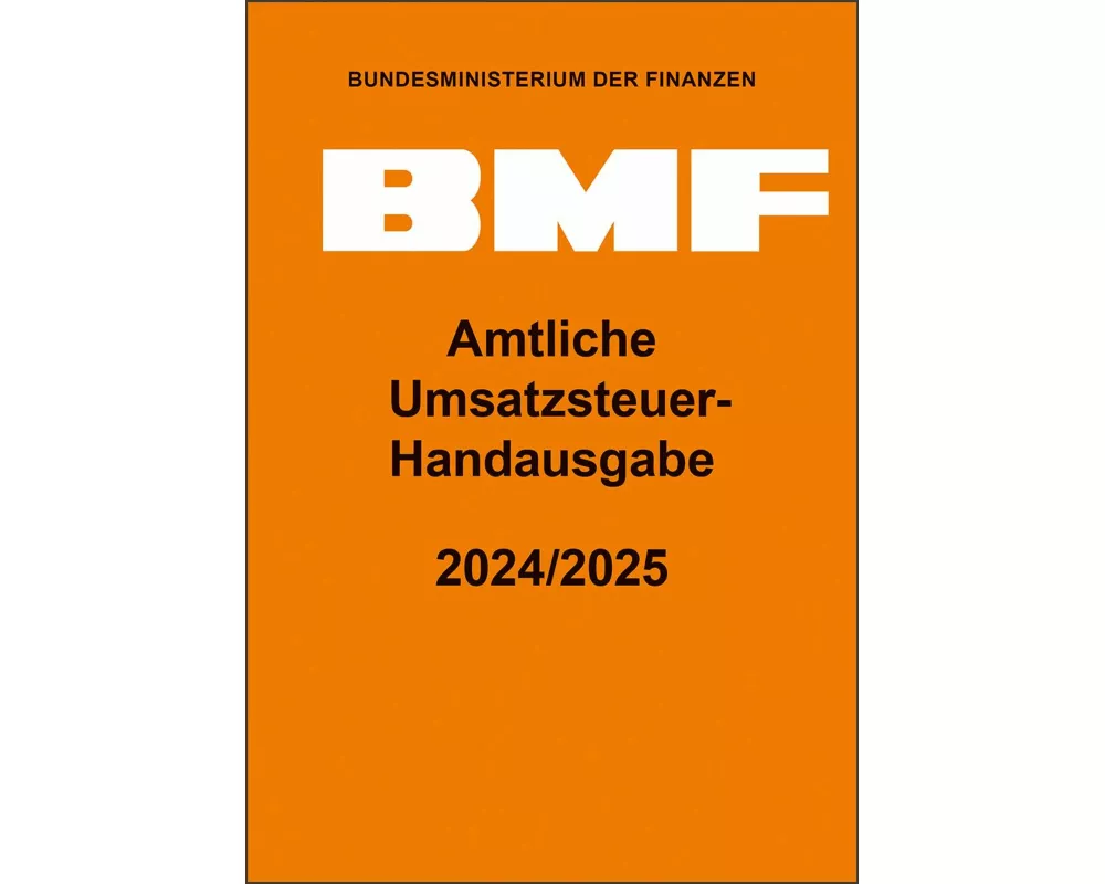 Amtliche Umsatzsteuer-Handausgabe 2024/2025