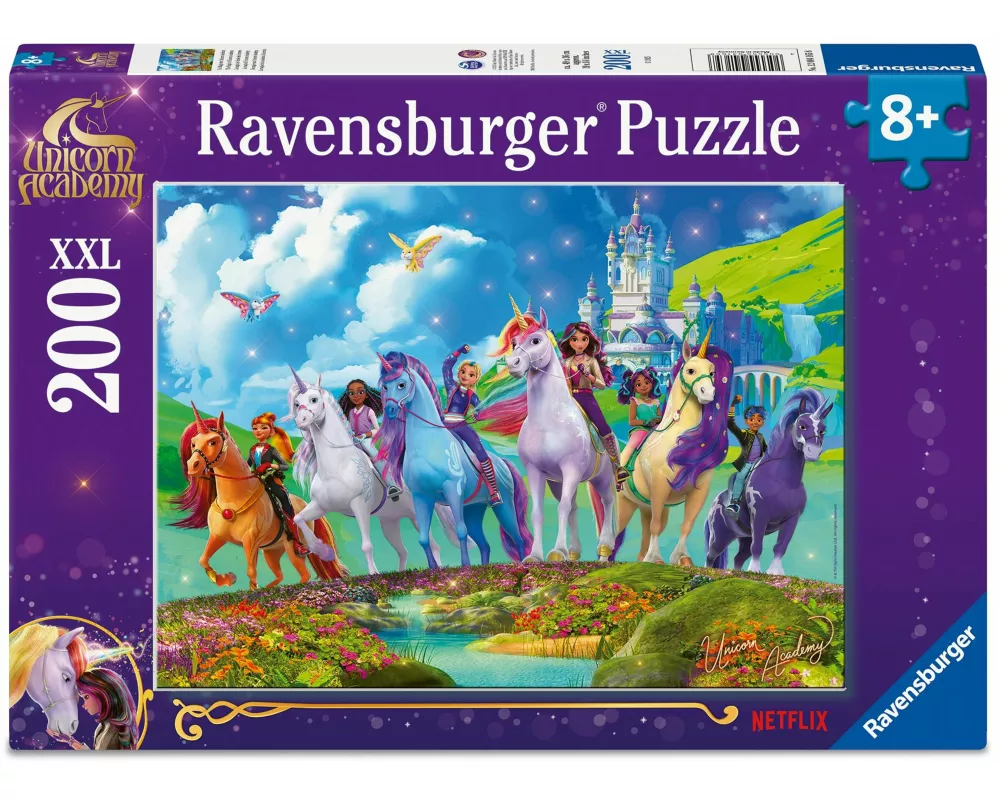Kinderpuzzle 200 XXL Teile - Unicorn Academy - Die Magie der Unicorn Academy