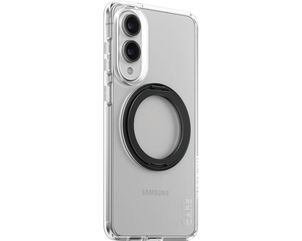 CARE Back Cover Feature mit Kickstand Transparent Schwarz