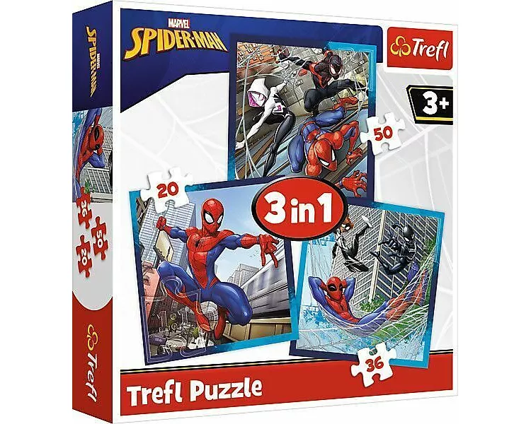 3 in 1 Puzzle - Spiderman