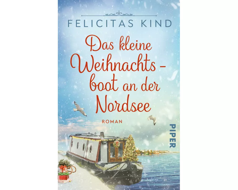 Das kleine Weihnachtsboot an der Nordsee