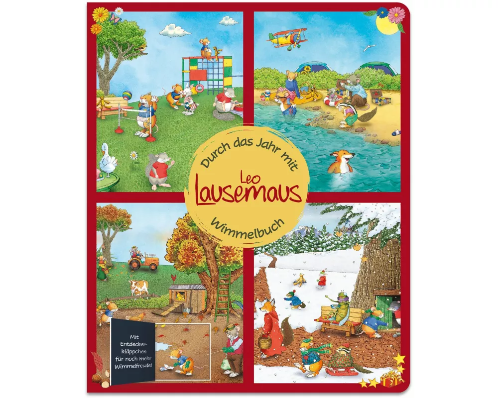 Durch das Jahr mit Leo Lausemaus: Wimmelbuch